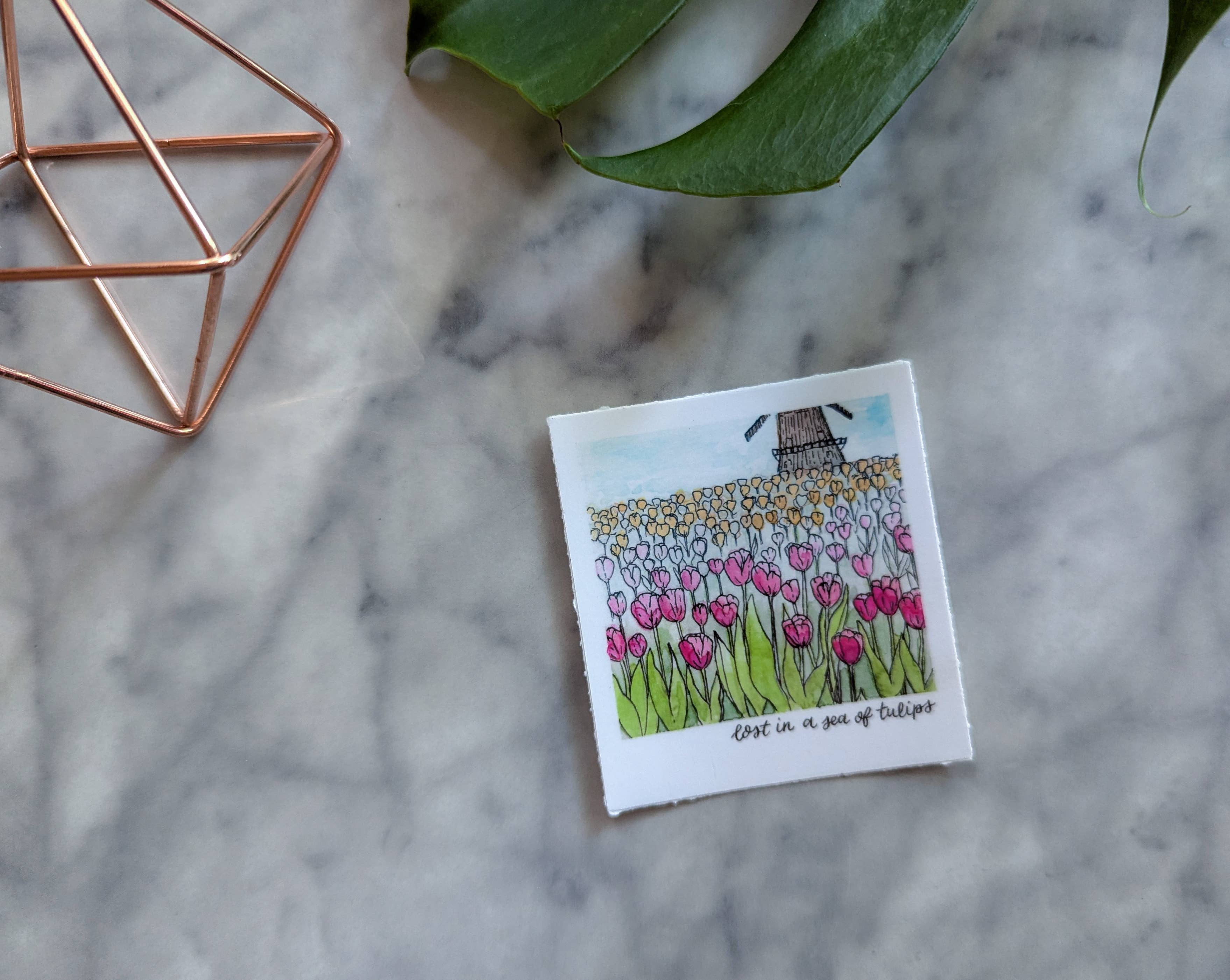 Kallos Ink - Wholesale Sticker - Lost in a Sea of Tulips Sticker1
