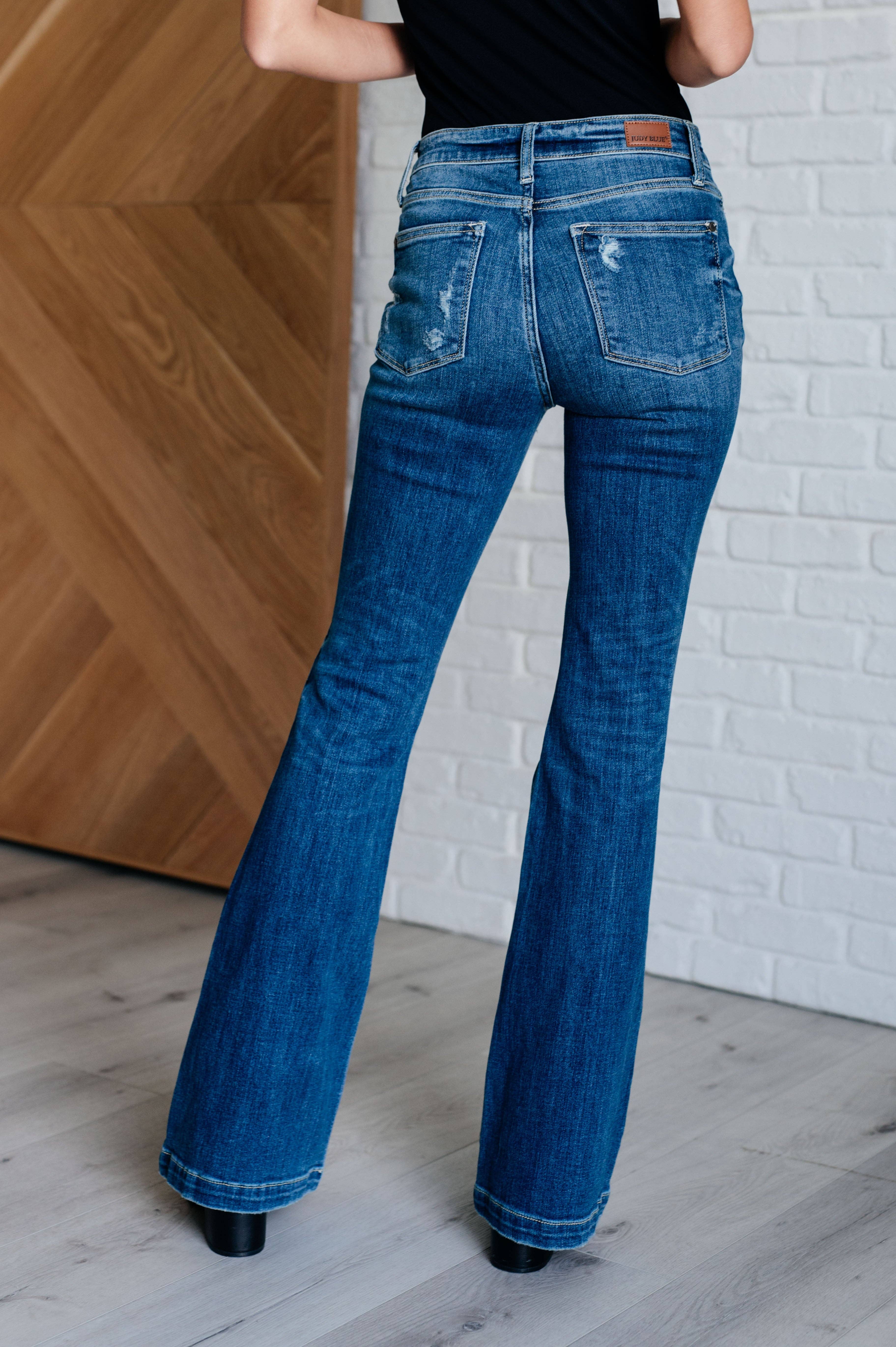Avenue Wholesale - Vendita all'ingrosso Jeans - Donna - Jeans Judy blu a vita media con chiusura a bottoni7