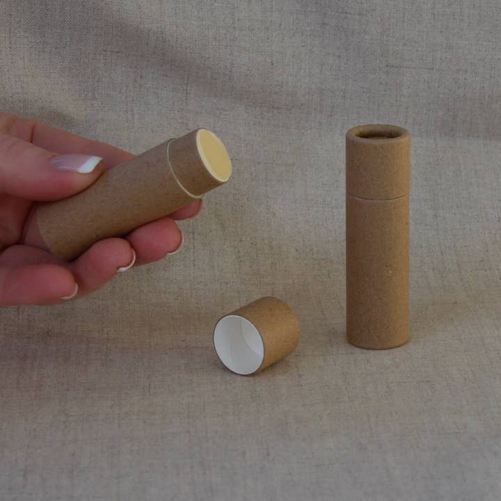 GreenWay Containers - Wholesale Lip Balm - .3 ounce / 8.5 g Natural Kraft Lip Balm Tubes