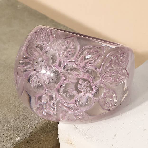 Anarchy Street – Engroshandel Statementring – Blomst harpiks Dome Ring0