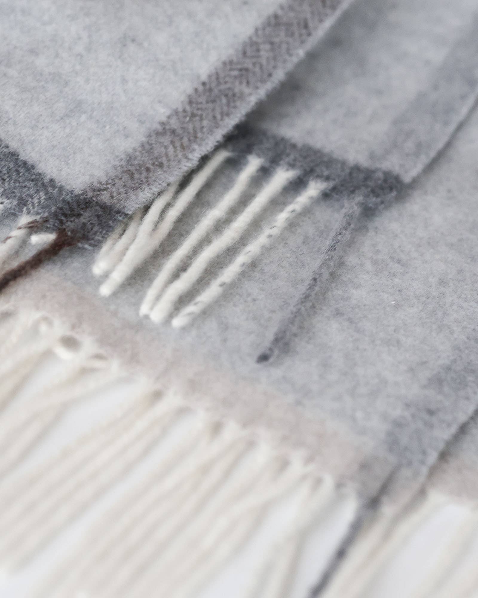 MoST - Wholesale Throw Blanket - Merino/cashmere Throw Blanket MILANO - light grey2