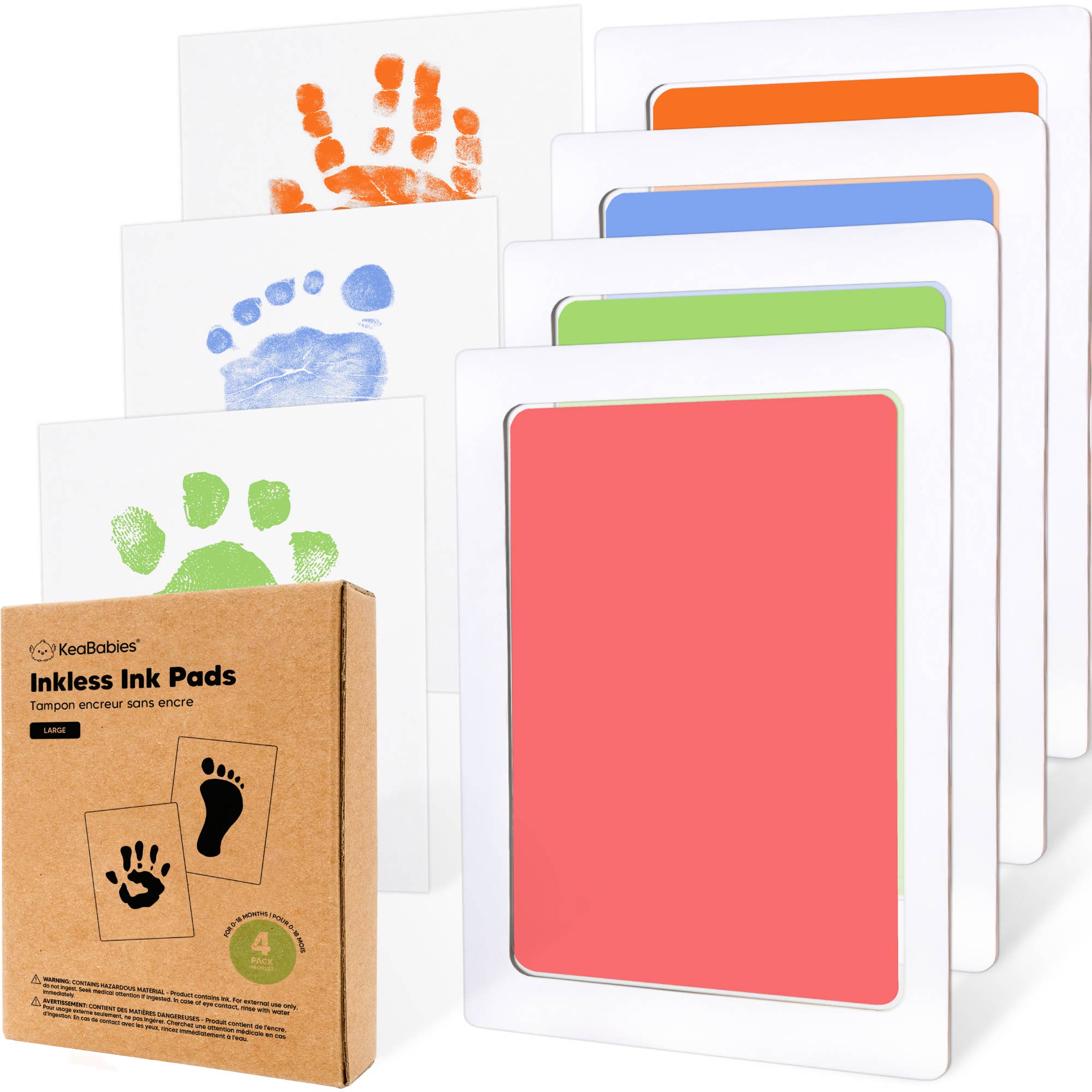 Candy 4Pk Inkless Ink Pad, Baby Footprint Kit, Dog Paw Print Kit for wholesale on Faire10