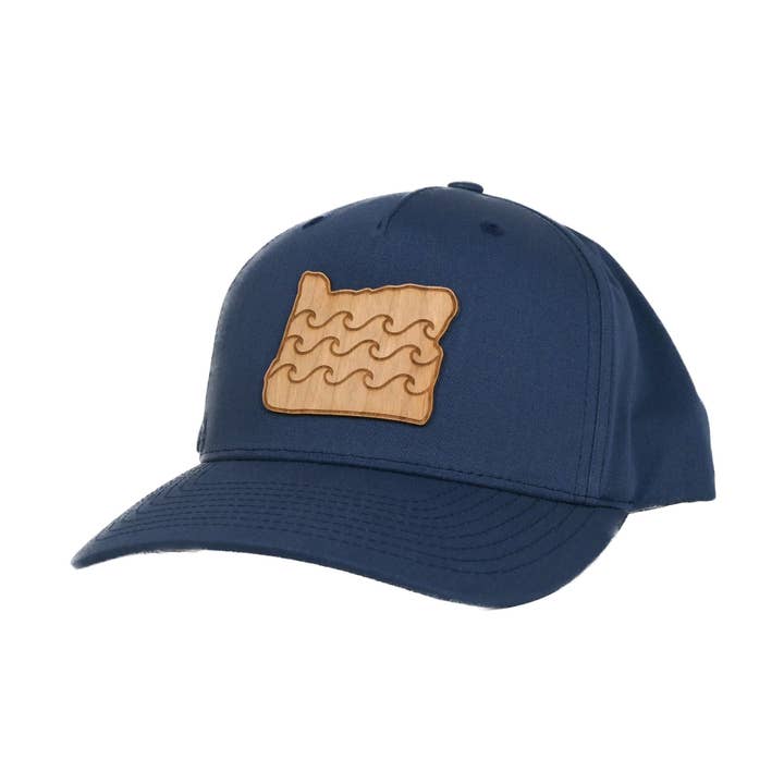 Water Ways - Wood Patch Snapback Hat for wholesale by Patchmarks