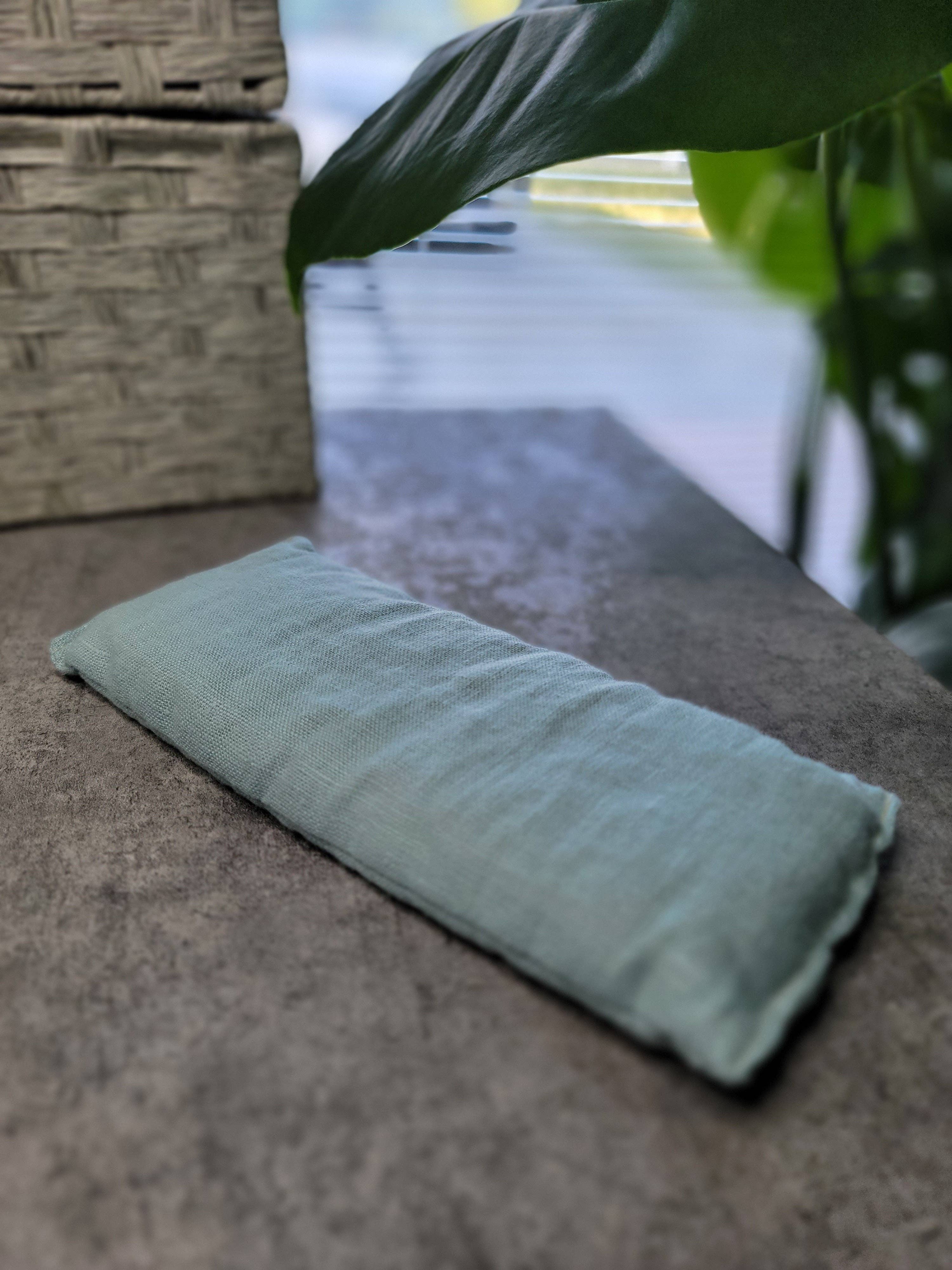 Calm Your Vibes - Venta al por mayor Cojín de spa/terapia - Almohada de aromaterapia caliente/fría para ojos - 100% tela de lino6