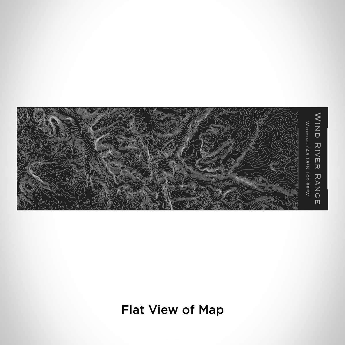 JACE.design - Wholesale Geïsoleerd drinkgerei - Wind River Range WY topografische kaart geïsoleerde beker in zwart1