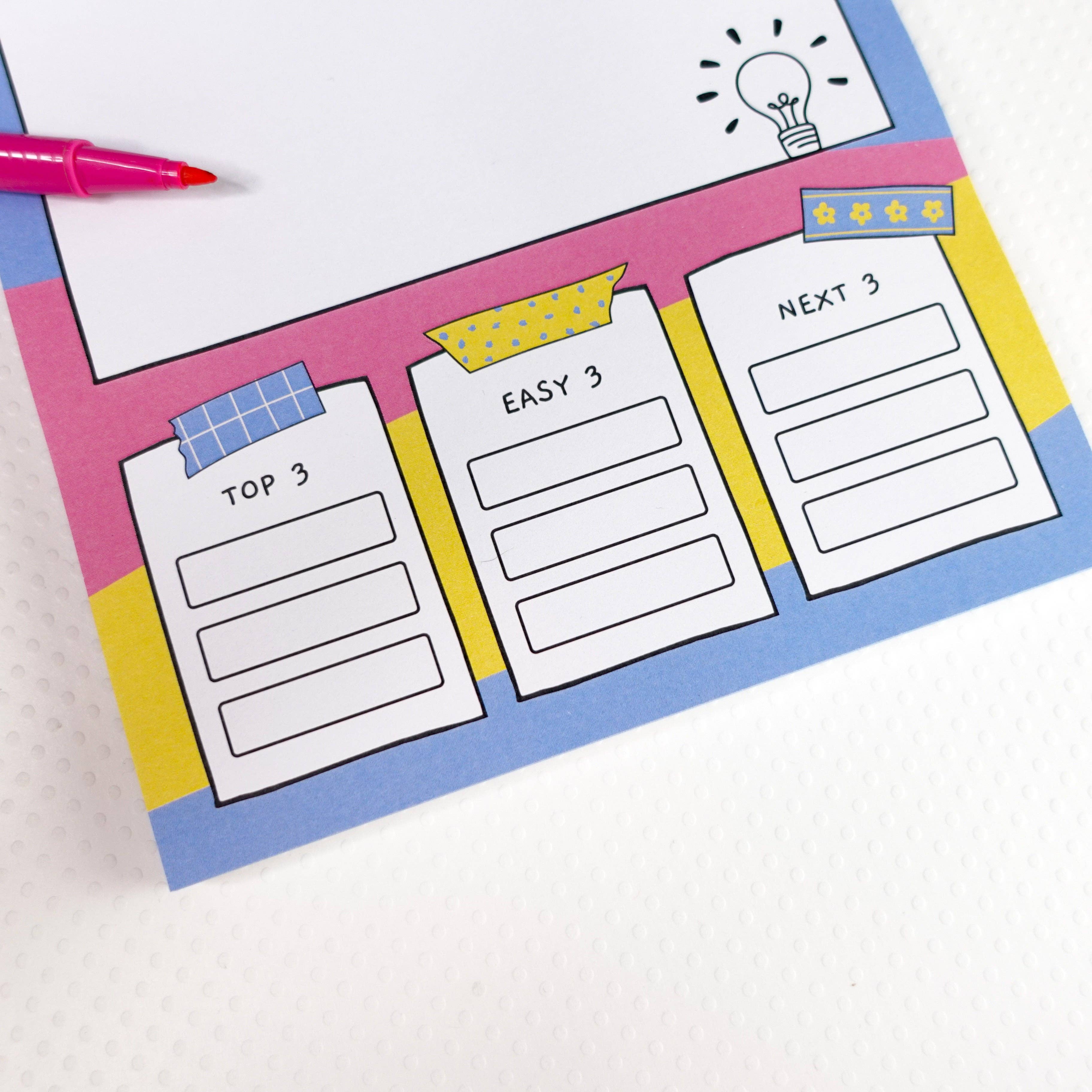 Sunshine Lane - Wholesale Notepad - Brain Dump Notepad - A56