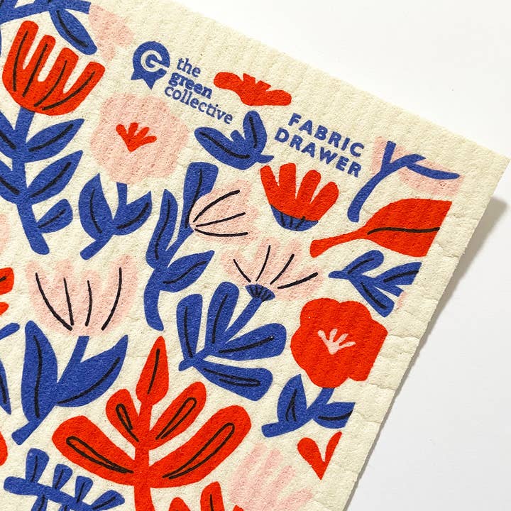Fabric Drawer - Wholesale Dishcloth - Reusable, Compostable Kitchen Dish Cloth - Weaving Petals1
