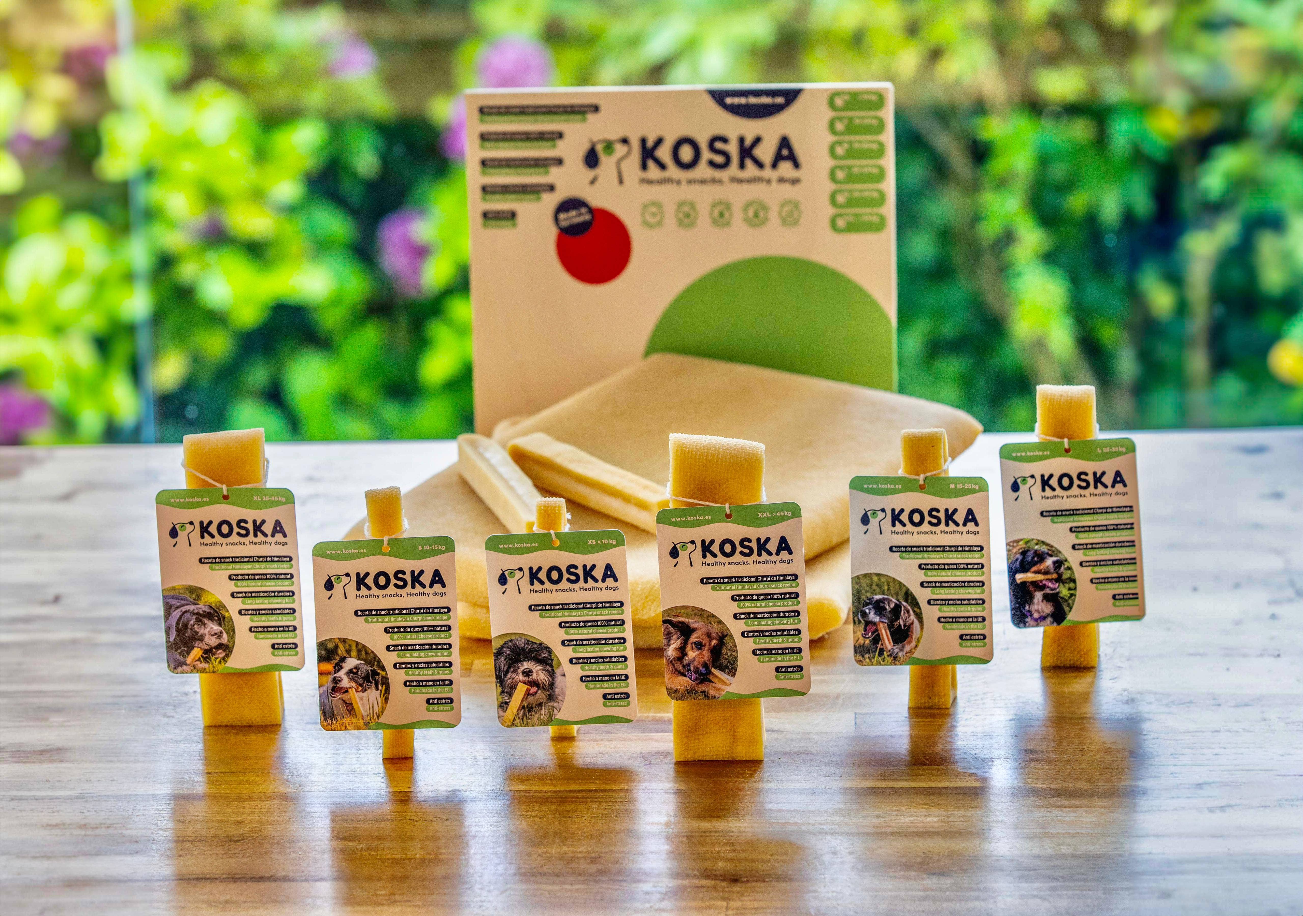 KOSKA - Wholesale Pet Treats - Dog - Wooden box of Chhurpi / Churpi / Durkha by KOSKA1