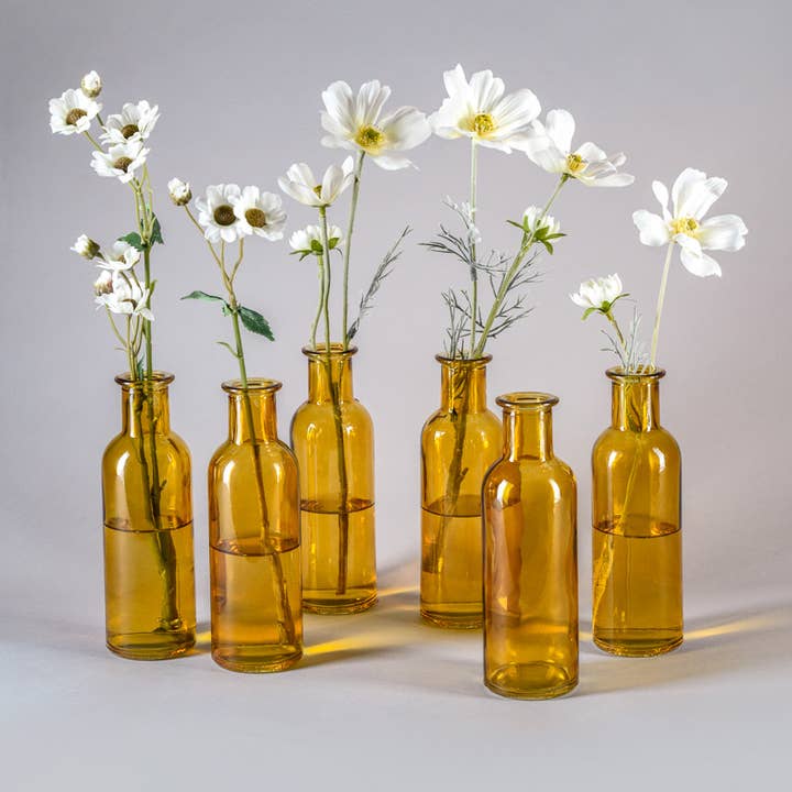 Jamali Garden - Wholesale Vase - Amber Glass Bottle Bud Vase1