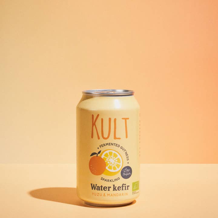 Kult Kefir - Wholesale Kombucha - Kult Water Kefir - Yuzu & Mandarin - Organic - 12 x 33 cL1