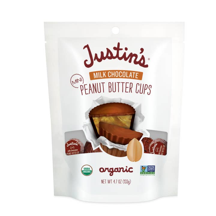 LAGMA - Wholesale Chocolate Covered Sweets - JUSTIN’S ORGANIC MINI PEANUT BUTTER CUPS – 4.7oz1