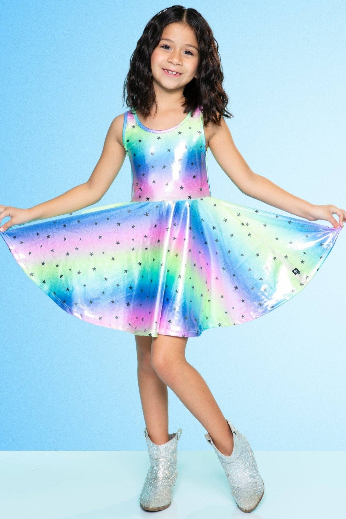 PixieLane - Wholesale Dress - Kids - Glitter Tank Super Twirl Dress46