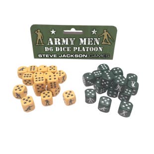 Army Men d6 Dice Platoon for wholesale by Steve Jackson Games
