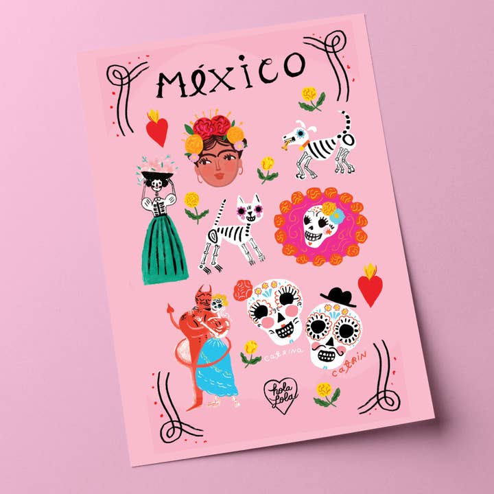 Día de los muertos Stickers for wholesale by Holalola