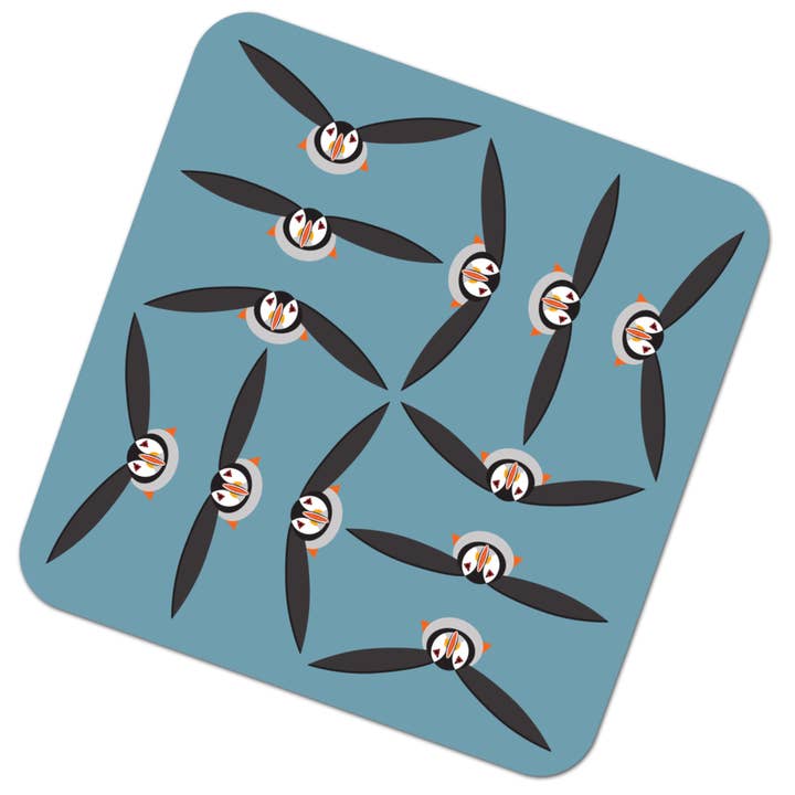 Tischset „I Like Birds“, Papageientaucher für den Großhandel von My Gifts Trade