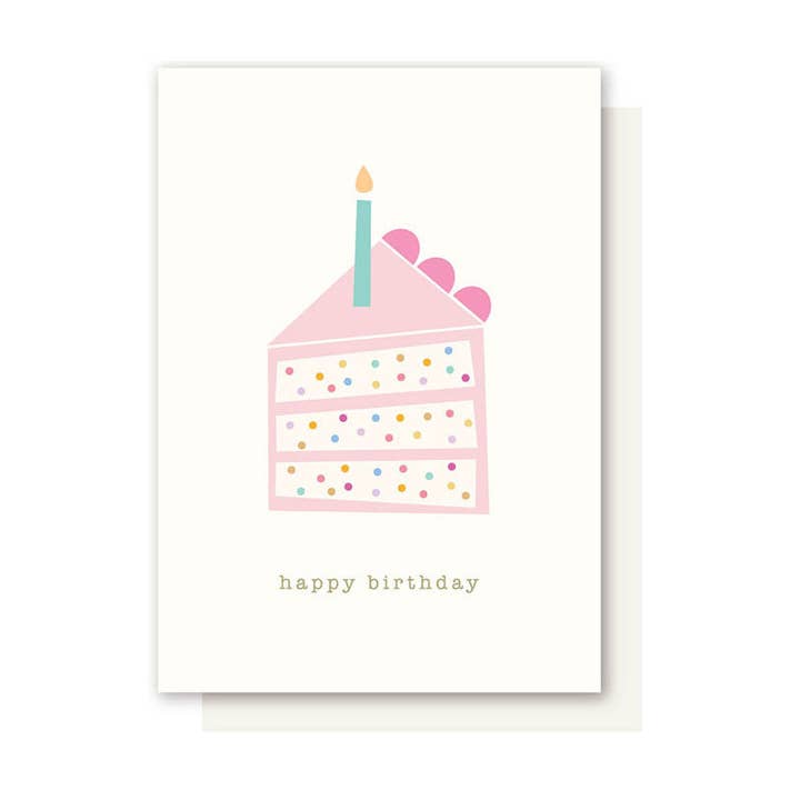 Elly Oak - Wholesale Birthday Card - SLICE OF CAKE BIRTHDAY CARD