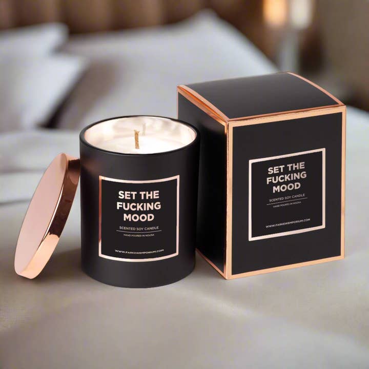 Disrupted Industries – wholesale Jar/filled candle – Set The Fucking Mood - Scented Candle3