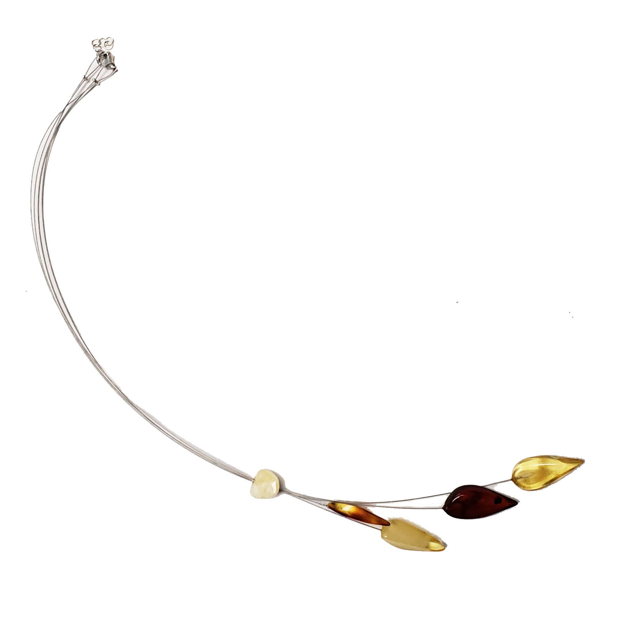 Amberman - Wholesale Pendant/Charm Necklace - Multi-Color Amber Design Necklace1