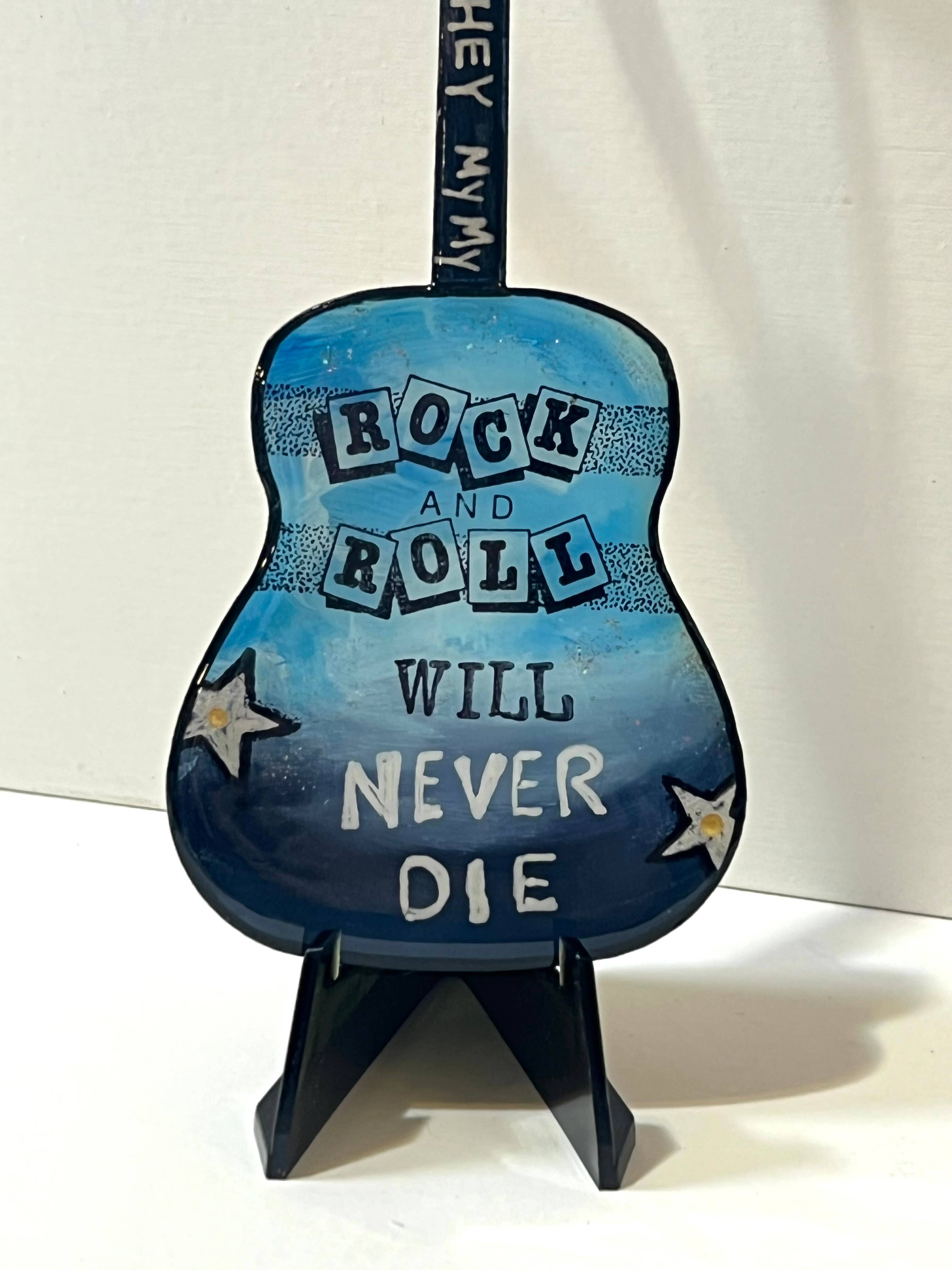 Clever Clogs Art - Wholesale Ornament - Rock and Roll Will Never Die, Neil Young, ornament 4