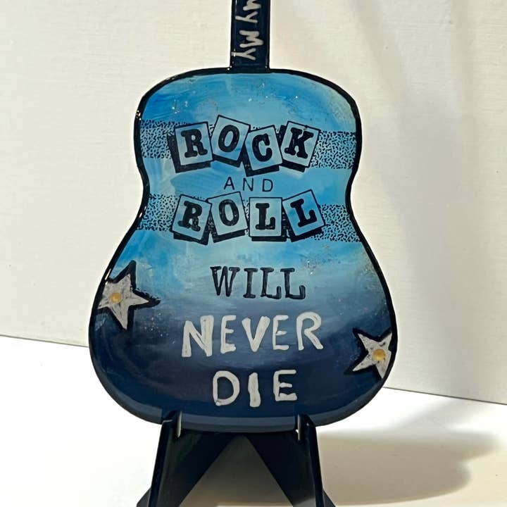Clever Clogs Art - Wholesale Ornament - Rock and Roll Will Never Die, Neil Young, ornament 4