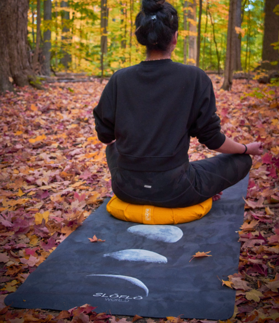 Sloflo World – wholesale Yoga mat – Suede SLOFLO Combination Yoga Mat 4mm Moon Phases3