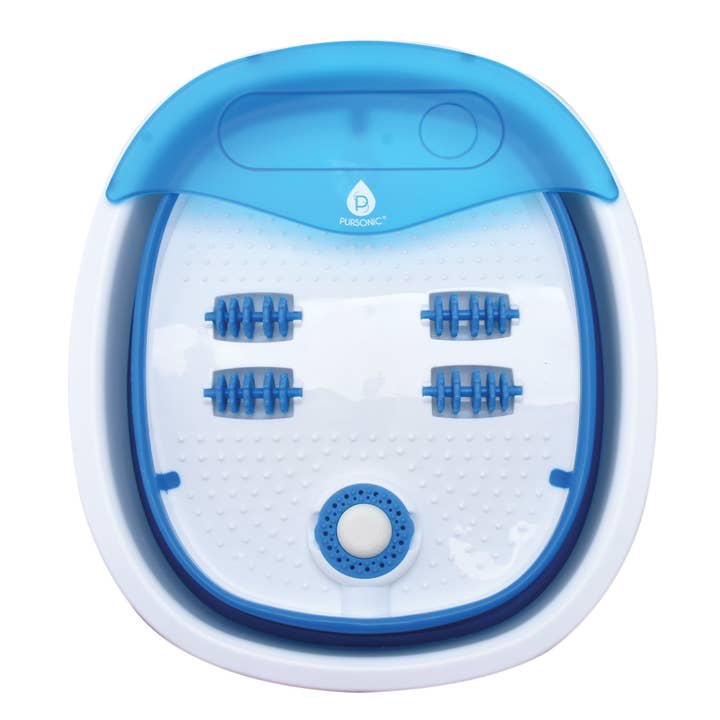 Collapsible Wireless Footbath Spa Massager | Portable Acupressure Massage with Adjustable Heat Settings | Compact for Travel and Home Use for wholesale by DRINKPOD LLC