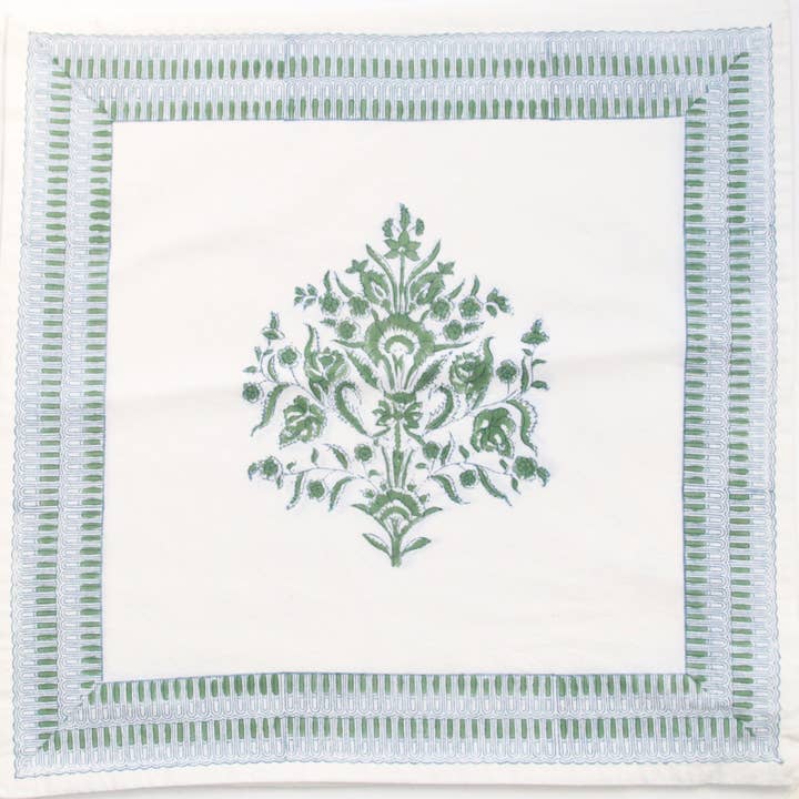 Rozablue - Wholesale Dinner & Cloth Napkin - Handmade cotton Napkin Varmala green5