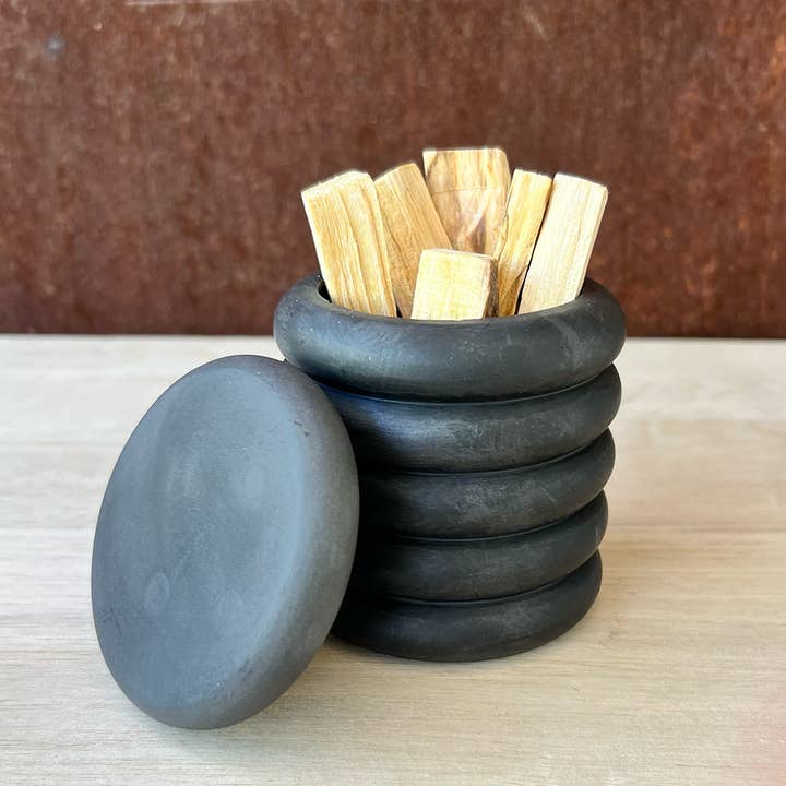 Well Hello Studio - Wholesale Decorative Jar - Earth Tone Bubble Jar0