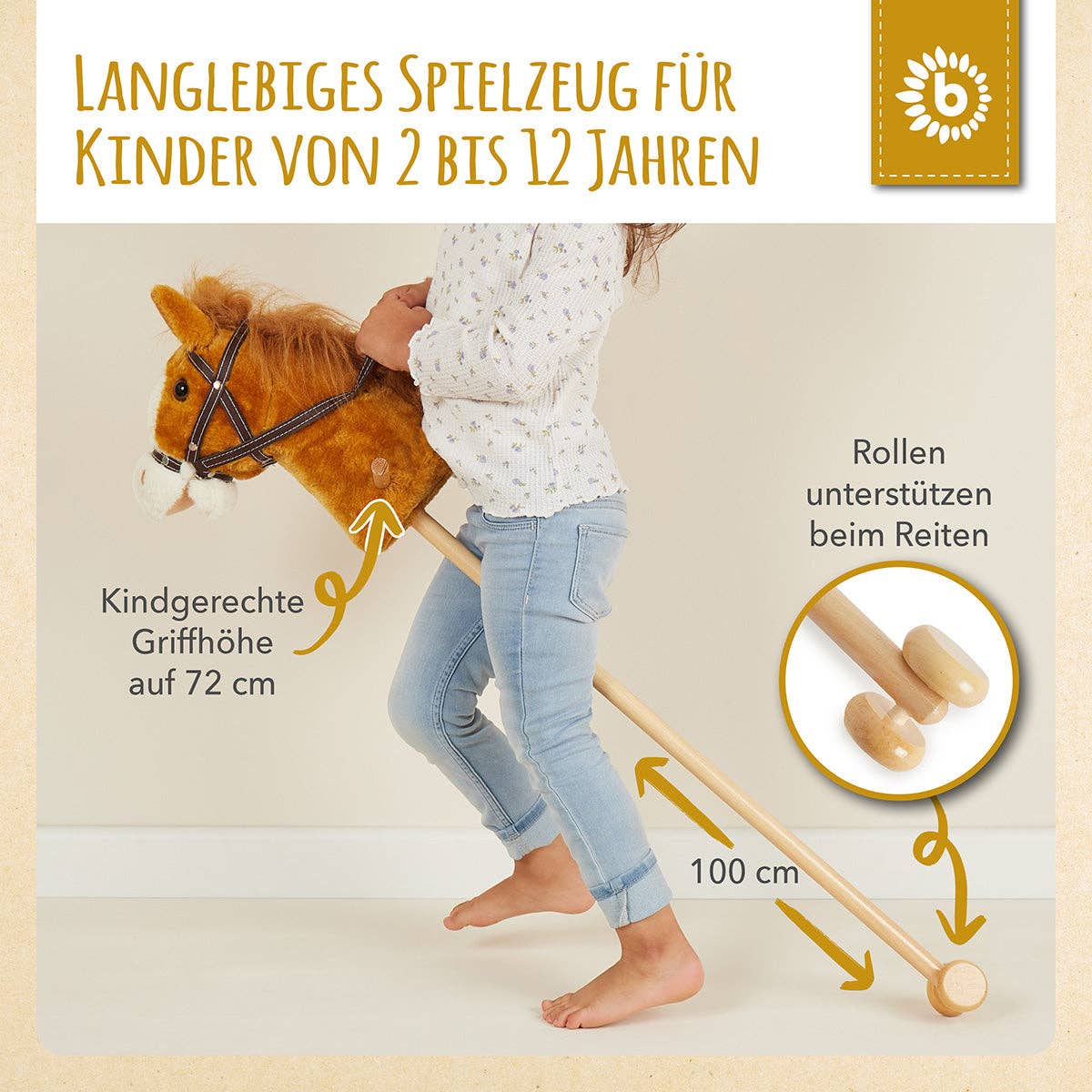 Bieco Spielwaren - Wholesale Rocking Horse - Kids - Hobbyhorse Brownie4