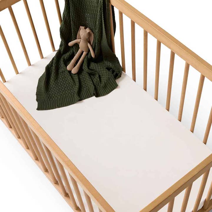 Milk Organic Fitted Cot Sheet for wholesale by Snuggle Hunny