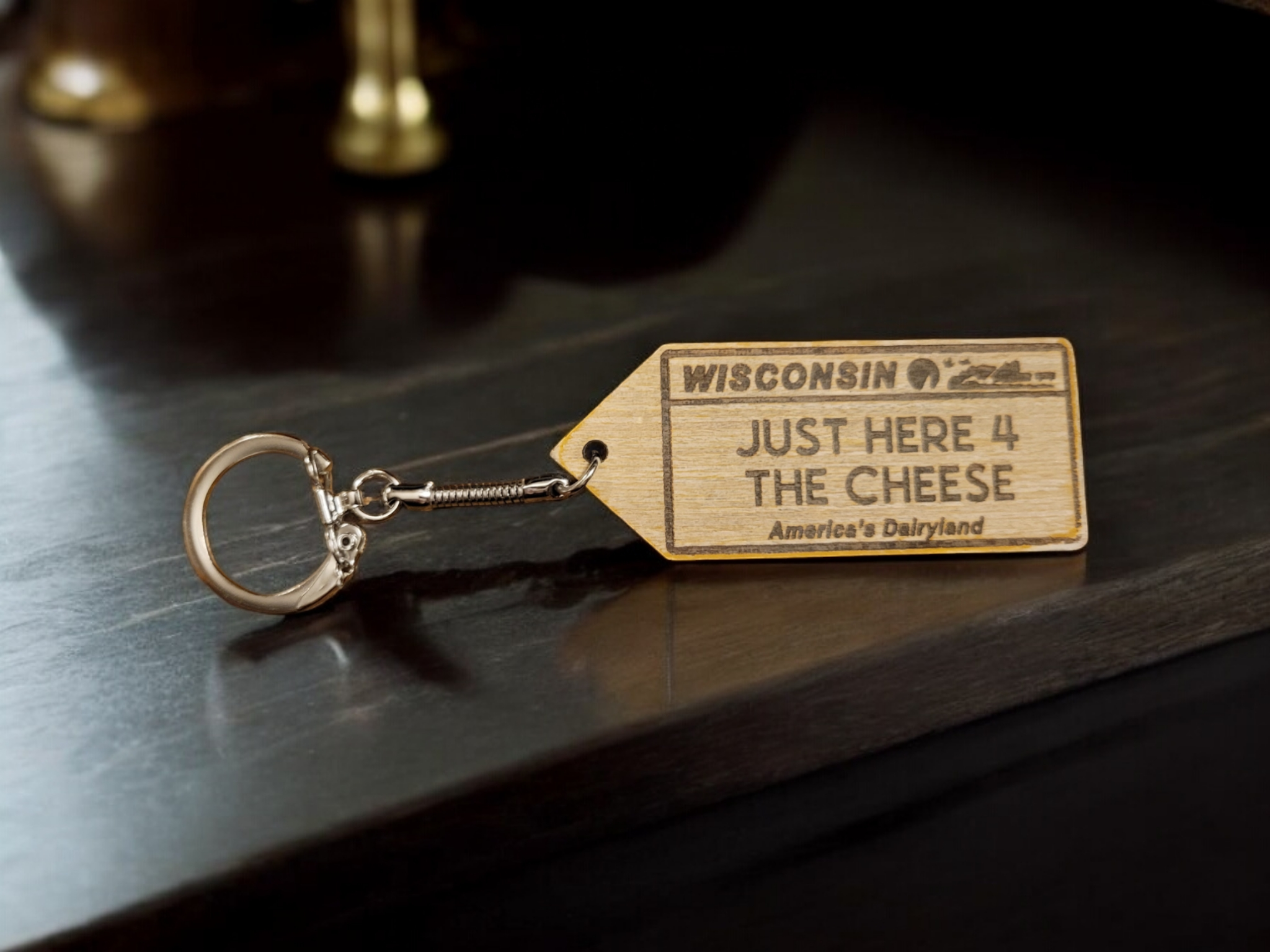 Ellie Joe Design Co - Wholesale Keychain - Unisex - Wisconsin License Plate Keychain6