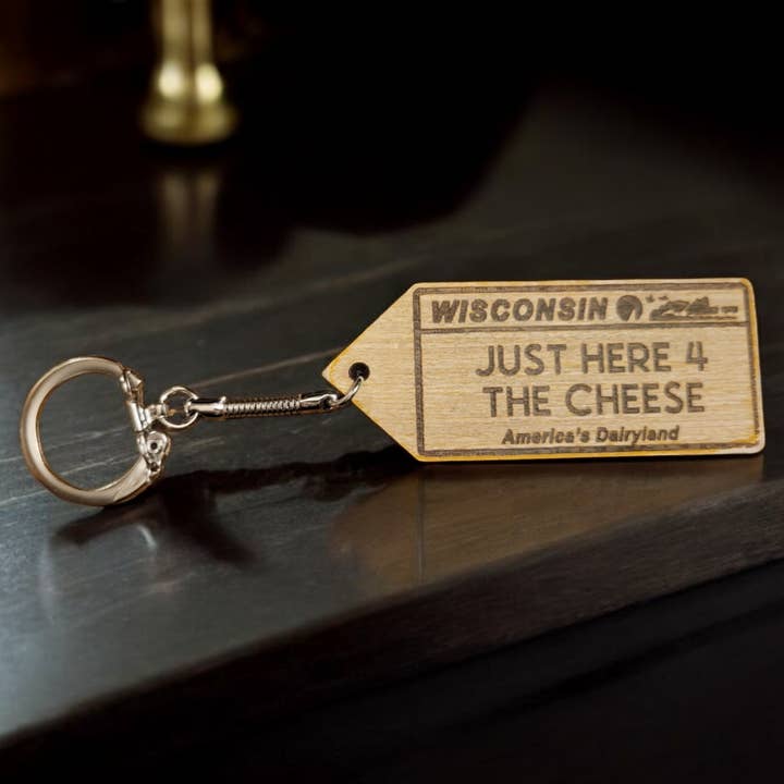 Ellie Joe Design Co - Wholesale Keychain - Unisex - Wisconsin License Plate Keychain6