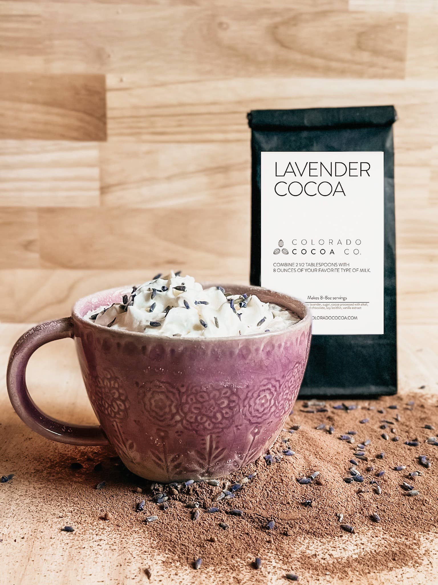 Colorado Cocoa Company - Wholesale Hot Cocoa Mix/Kit - Lavender White Cocoa6