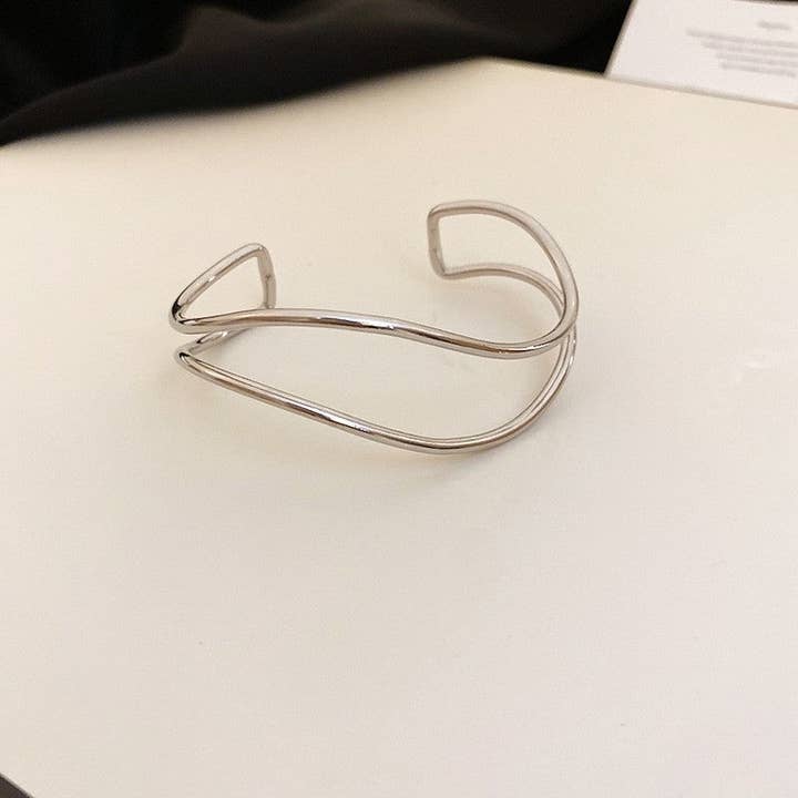 ShieldChic - Wholesale Cuff Bracelet - Metal Irregular Opening Bracelet2