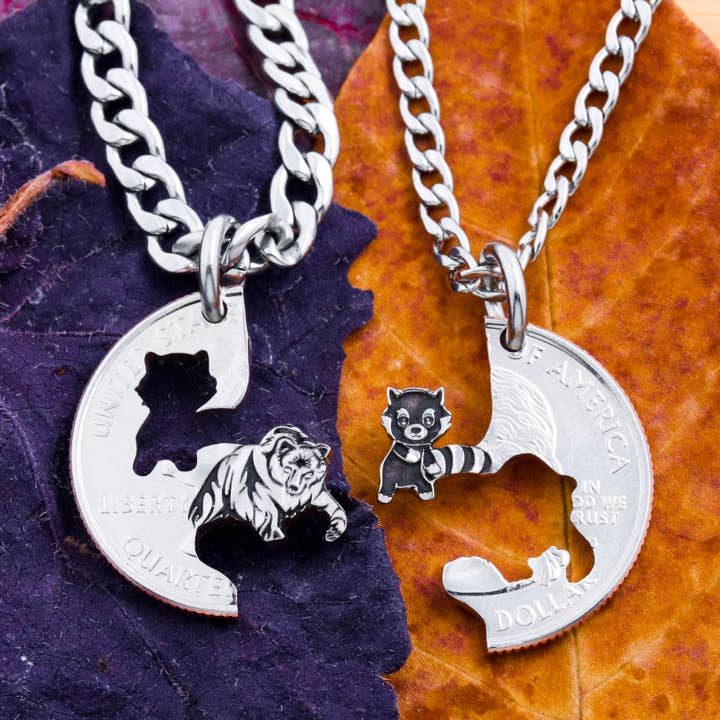 Grizzlybjörn och Rödpanda Halsband för wholesale av NameCoins