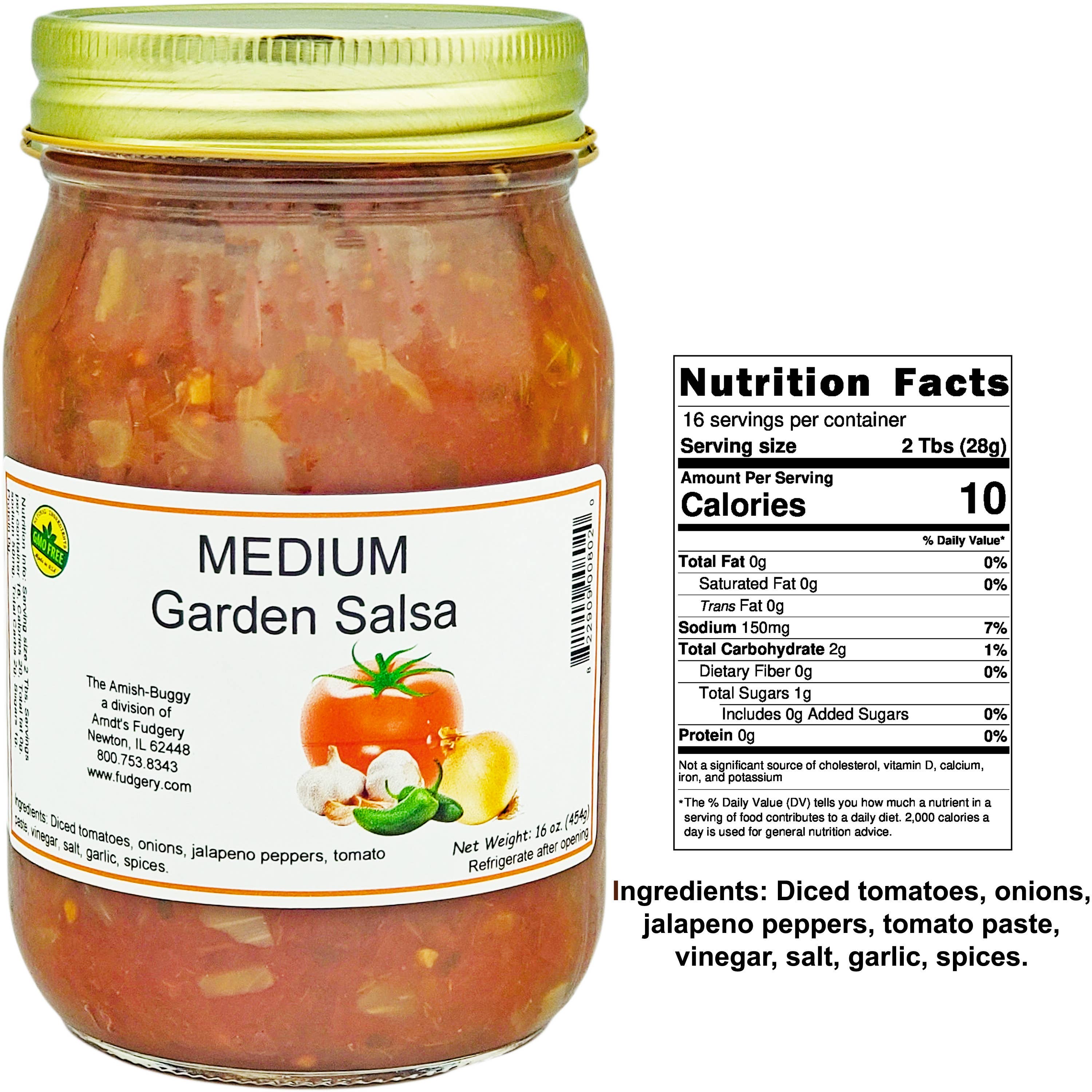 Arndt's Fudgery LLC - Wholesale Salsa - Amish Fresh Made Salsa 16 oz. Jar11