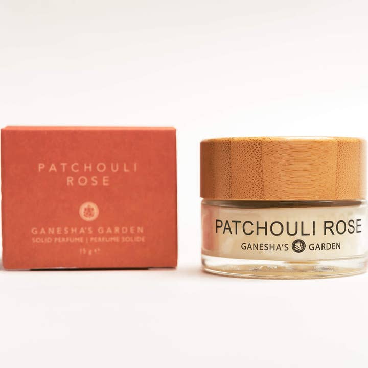Between Heaven & Earth Mfg. - Wholesale Solid Perfume - Ganesha's Garden Patchouli Rose Solid Perfume1