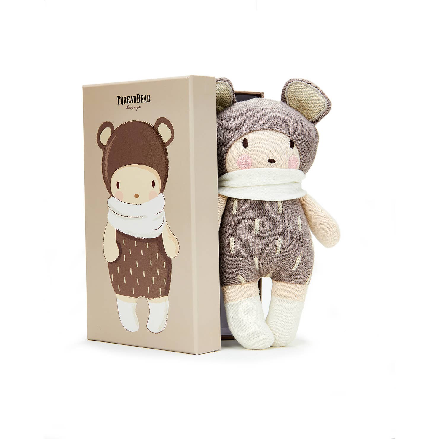 Threadbear Design Int. - Wholesale Stuffed/Plush Toy - Kids & Baby - Baby Beau knitted doll in a gift box