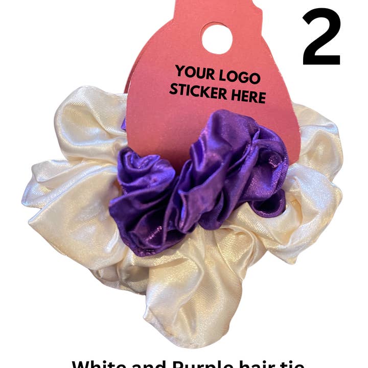 shirt shack design corporation - Wholesale Scrunchie - Women's - 2 pack Scrunchie hair tie ready to display1