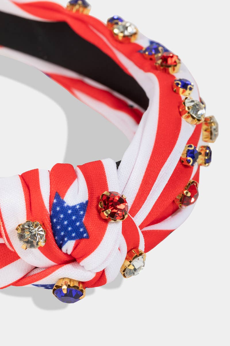 MULTI Usa Stars And Stripes Headband for wholesale on Faire2