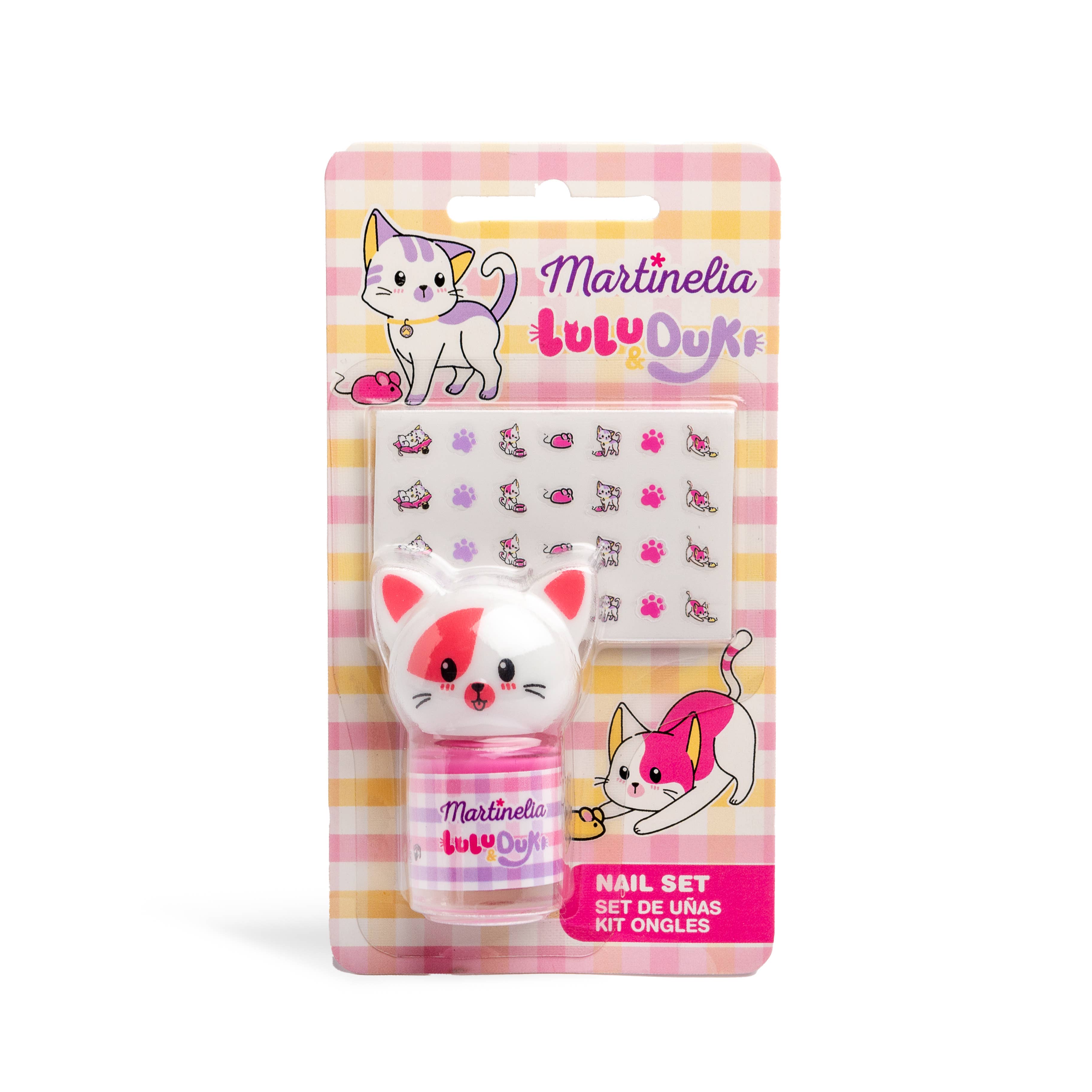 Aquarius Cosmetic SLU - Wholesale Nail Polish - Kids - MARTINELIA LULU&DUKI NAIL SET5