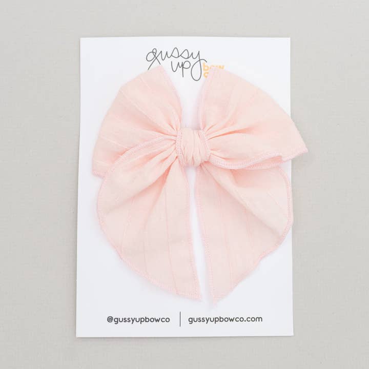 Baby Pink | Whimsy Bow por atacado de Gussy Up Bow Co