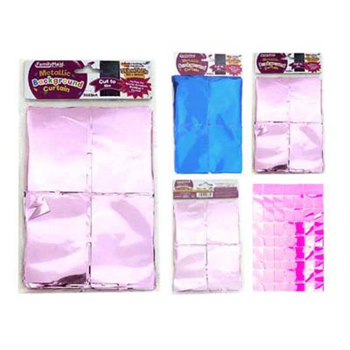 Rideau à franges en aluminium 1×2 m – Rose/Bleu pour la vente par Deluxe Import Trading