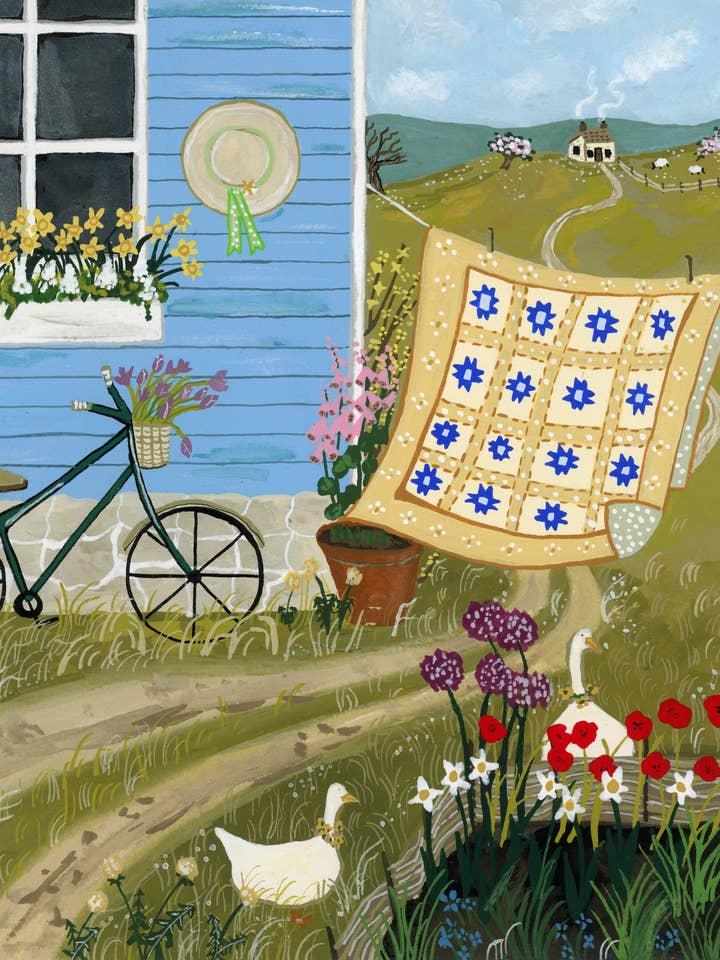 Blue Shed for wholesale by Chimney Smoke Art