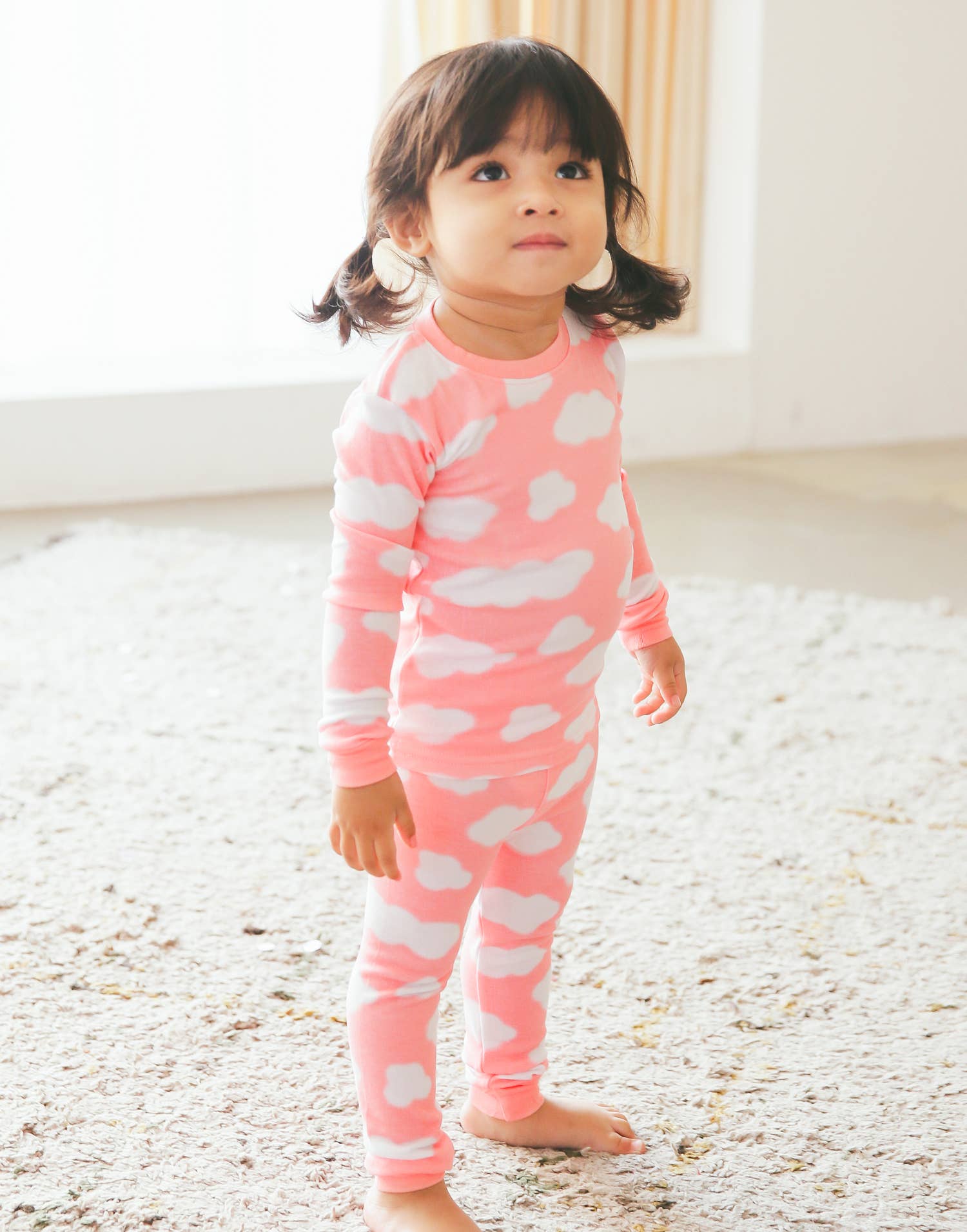 Rose Pyjama à manches longues en modal Pink Cloud en vente sur Faire4