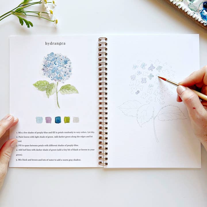 emily lex studio - Wholesale Sketchbook/Sketchpad - flowers watercolor workbook