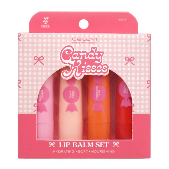 PINEAPPLE Beauty - Wholesale Lip Balm Set - Celavi 60078 Candy Kisses Lip Balm Set - 12