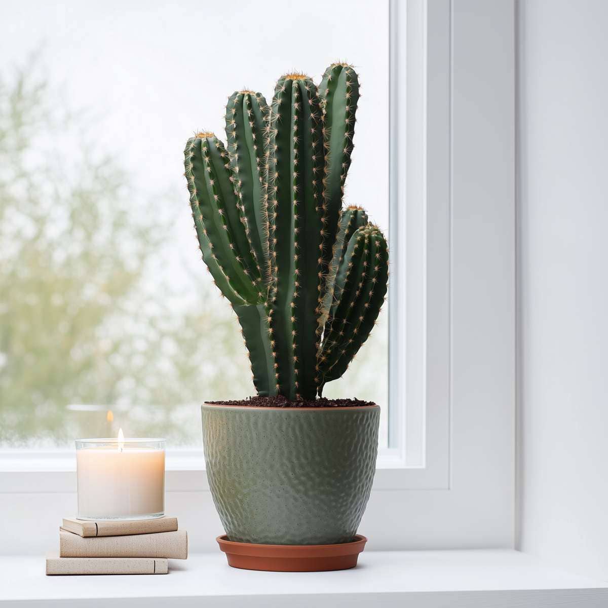 Oasis of Life - Wholesale Succulent - Cowboy Cactus Euphorbia Ingens – Height 85–95cm – Ø24cm – Large easy-care desert plant with spines – Decorative succulent for living room & office – Stylish houseplant in modern design4