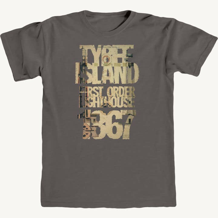 T-shirt Premium do Farol Histórico de Tybee Island por atacado de Salt Water Colours