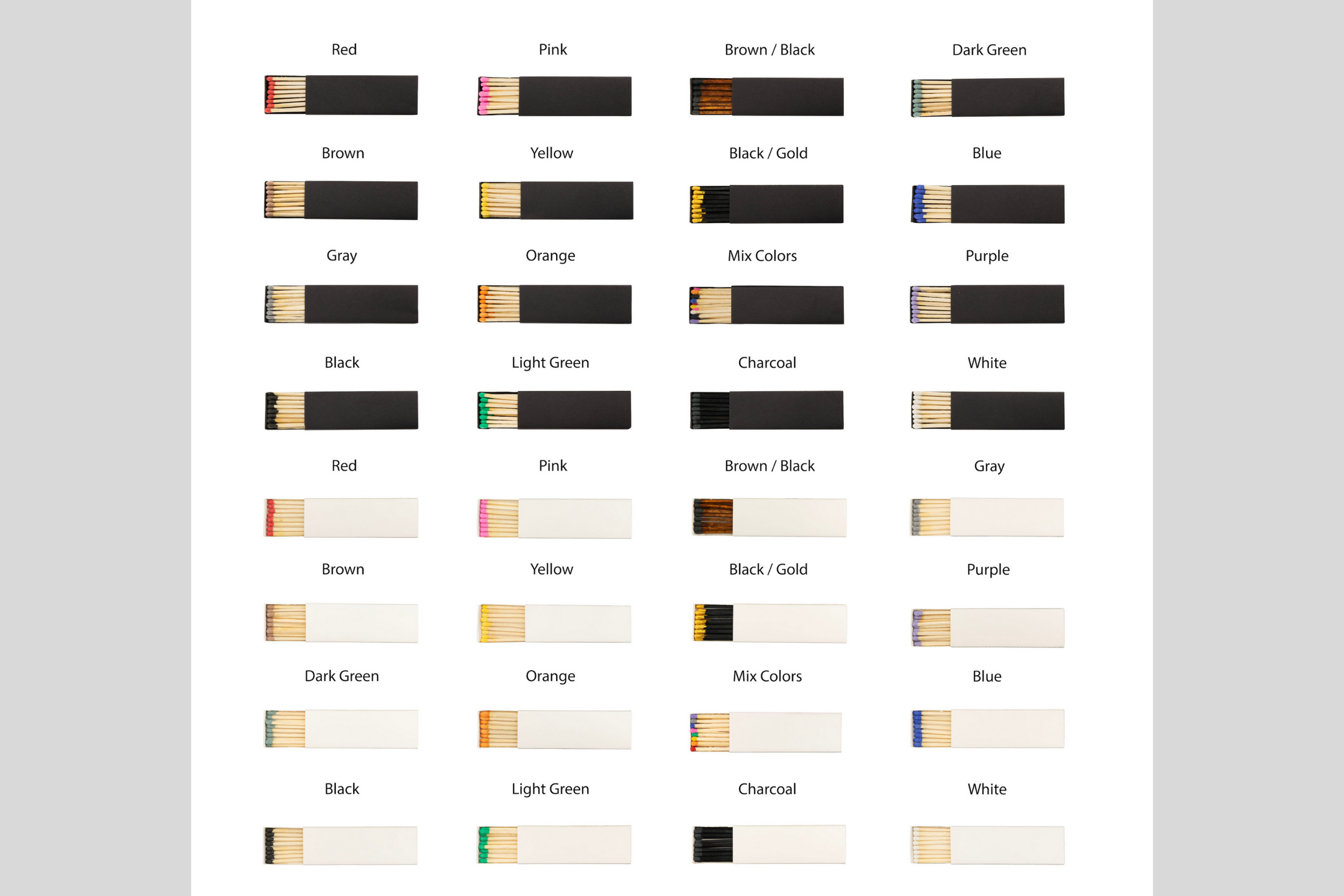 Chandler Studio - Wholesale Matches - 2" Inch Matchboxes - Matchsticks - Matches - Colorful7